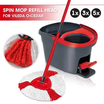 1/3/5vnt Pakeitimo Mikrofibros Spin Mop 
