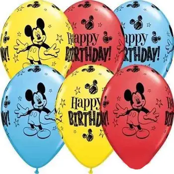 10/20Pcs Mickey Mouse Šalies Lateksiniai Balionai Vaikams Gimtadienio Apdailos Baby Shower Prekių Mickey Balionai Oro Globos