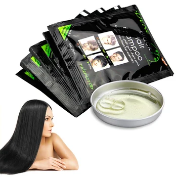 10 × Momentinių Greitai Juodų Plaukų Šampūnas Pilka Balta Plaukų Patamsėjimą Dažų Natūralus Juodas Padengti Iki Baltos Plaukų Spalvos Dažų Kosmetikos Priemonė