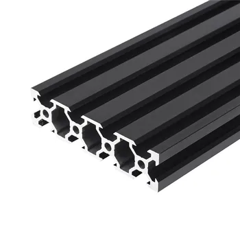 100mm-800mm Black 2080 Aliuminio Profilių Ekstruzijos Rėmas CNC Lazerinis Graviravimas, Medienos apdirbimo Staklių 