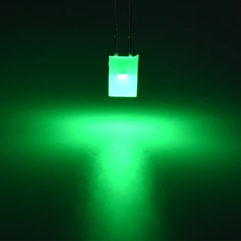 100VNT/DAUG 2*5*7mm Aikštėje LED Žalios Šviesos Diodų LED Diodų 2X5X7