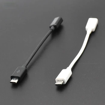 10cm 0.3 Micro USB moterį, Micro USB Vyrų F/M Pratęsimo Extender Data Įkrovimo Trumpas OTG Kabeliu, Juoda 20CM 50CM 10CM 1m 1,5 m 2m
