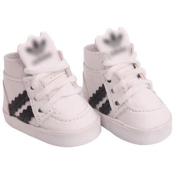 14.5 colių Mergaičių lėlės batų Mados sportiniai bateliai PU Amerikos naujas gimęs Sportbačiai Star doll sporto batų žaislai tinka milo lėlės x43