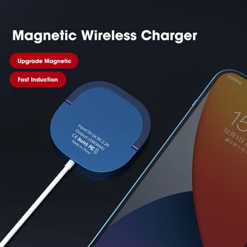 15W Mini Magnetinio Belaidžio Įkrovimo Stotis 360 Laipsnių Filmą Turėtojas MagSafe iPhone 12 12Pro 12Pro Max 12