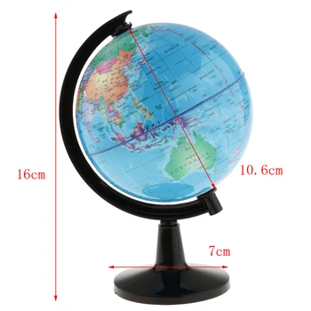 16cm Darbalaukio Pasukimo Srityje Pasaulio Pasaulio Pasaulio Modelis Geografija Švietimo Žaislas Mokyklos Klasėje Mokymo priemones Studentams, Vaikams