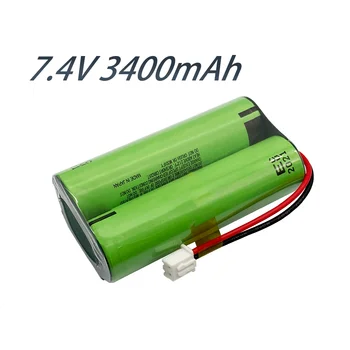 18650 3400mAh ličio baterijos 7.4 v 18650 li-ion įkrovimo baterija (akumuliatorius su laidais ir DĻSV - 