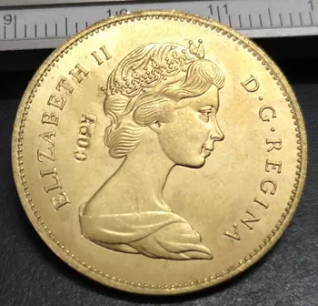 1967 M. Kanada 20 Dolerių Aukso Monetos Kopija