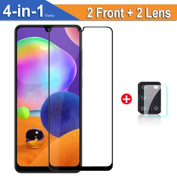 2 in 1 Galaxy A30 A31 A30S Apsauginis Stiklas Ant Samsung A21S A20 A21 Kamera Len Screen Protector A 21S Grūdintas Stiklas Filmas