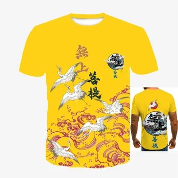 2021 Banga Kinų stiliaus Vyrų/Moterų Hip-Hop Marškinėlius 3D Atspausdintas Vasarą Poros Kasdien Atsitiktinis Mados marškinėliai Harajuku Stilius
