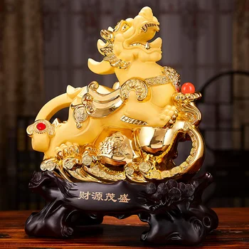 2021 HOME office Įmonės parduotuvė Sėkmės duoti pinigus Talismanas ZHAO CAI golden Dragon PI XIU FENG SHUI dekoratyvinės dailės talismanas