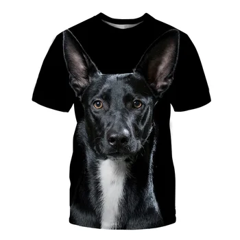 2021 naujas 3D šuo, print T-shirt vyrams ir moterims, hip-hop vasaros Funt katė streetwear T-marškiniai, trumparankoviai viršuje atsitiktinis O-kaklo gyvūnų