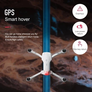 2021 Naujas Drone 4K HD Dual Camera Su GPS 5G WiFi FPV Realaus laiko Dėžė Plataus Kampo RC plokštumos Atstumas Profesinės Drone Žaislas