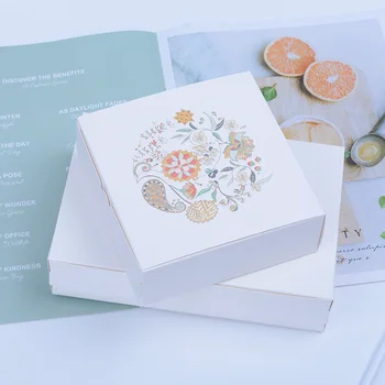 20pcs/daug Mandala Gėlių Atspausdintas Dovanų Dėžučių Kartono Dėžutė Saldainių Pakuotės Macaron Lauke Slapukas Pakavimo Dėžės Didmeninės