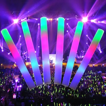 20pcs LED Spalvinga Porolono Kempine Glowsticks Švyti Lazdos Koncertas Gimtadienio Klubas Nudžiuginti Prekių Cheminis šviesos stick