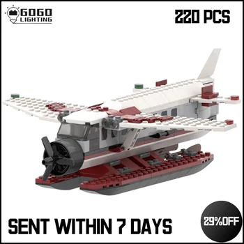 220Pcs Seaplane Modelis 