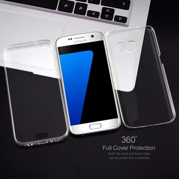 360 Laipsnių Soft Case for Samsung Galaxy A6 A7 A8 Plius 2018 J2 Pro J6 J8 J4 A3 A5 A7 2017 j3 skyrius J5 J7 Neo Prime 2 TPU Aišku, Padengti