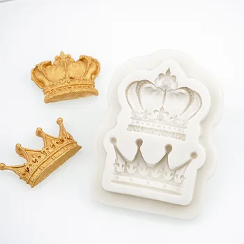 3D Karūnos Princesė Karalienė Silikono Formos Minkštas Pyragas Keksiukų Dekoravimo Priemonės Molio Dervos Saldainiai Pelėsių