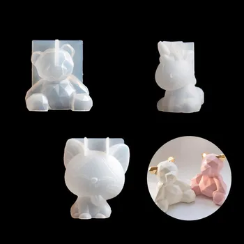 3D Turėti Elnias Silikono Tortas Pelėsių Skaidrus Molio 
