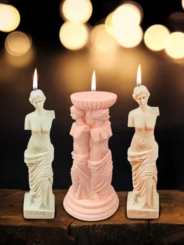 3D Veneros Deivės Žvakė Aromaterapija Silikono Formos Rankų darbo 
