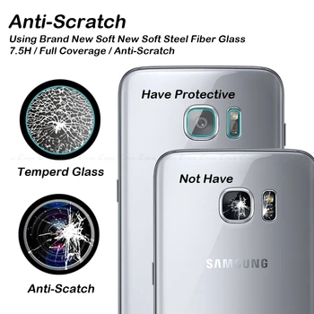 3pcs/daug Atgal Fotoaparato Objektyvo Galinis Screen Protector Apsauginės Plėvelės Grūdintas Stiklas Samsung Galaxy S9 S6 S7 Krašto S8 Plius 5 Pastaba 8
