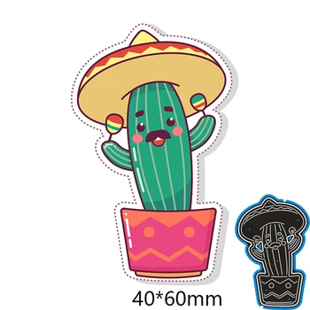 4*6cm kaktusas naujas Pjovimo Štampų dekoravimui kortelę 