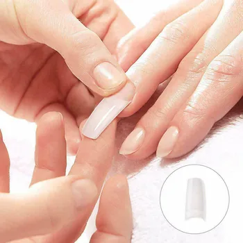 500pcs Artificial Nails French False Half Nail Art Tips Acrylic UV Gel Clear