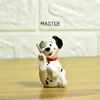 6piece 5cm klasikinio Pongo šuo 101 Dalmatians šuo duomenys žaislų, Gražių animacinių filmų lėlės modelis, žaislai