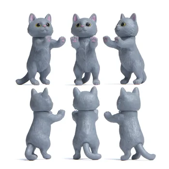 7Styles Kawaii Dervos Katė Miniatiūrinės Statulėlės, Pasakos Sodo Ornamentu Namų Dekoro Priedai 
