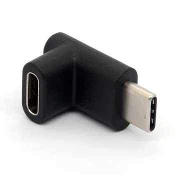 90 Laipsnių C Tipo Adapteris, USB, C, Vyrų ir Moterų Adapteris Aukštyn ir Žemyn Kampu USB-C Adapteris USB 3.1 Tipas-C Jungtis
