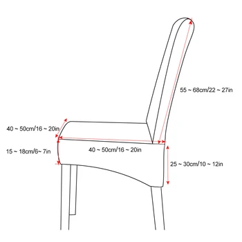 Aksomo Valgomojo Kėdė Padengti Spandex Elastinga Kėdė Slipcover Valgomojo Kėdės Apima Sėdynės Atveju, Vestuvių Viešbučio Pokylių XL dydis