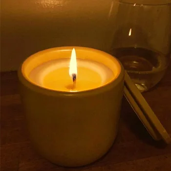 Apvali Žvakė Jar Silikono Formos Aromatizuoti Žvakės Konteinerių Arc Dizainas Su Dangteliu Dizaino Vazonas Cemento Pelėsių