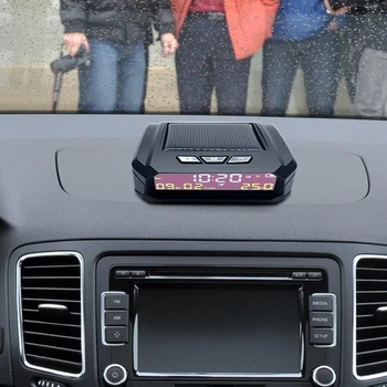 Atrodo Saulės Automobilių Skaitmeninis Laikrodis, Auto Reikmenys AN01 AN02 PSSS su skystųjų KRISTALŲ Ekranas Unikalus Dalys Nešiojamų Automobilių Puošyba