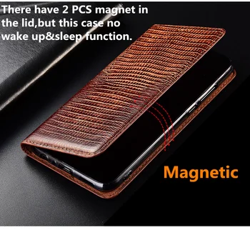 Aukštos klasės driežas modelio natūralios odos atveju kortelės lizdas turėtojas Xiaomi Mi MAX 3/Xiaomi Mi MAX 2 magnetinių telefono dėklas funda rubisafe