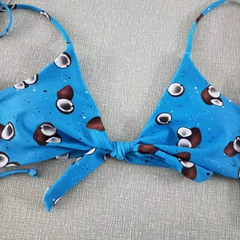 Brazilijos Bikini Moterims Seksualus Maudymosi Kostiumėliai, 2 Vnt Maudymosi Kostiumėlį Diržas Blue Bikini Moterims 2021 Plaukti Maudymosi Kostiumą, Kokoso Spausdinti Bikini Komplektas