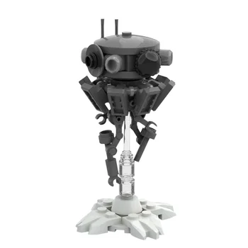 BuildMOC 37282 Imperial Juoda Balta Robotas Zondas Modelio elektrinė su Pagrindo Mūšis Blokų Modelio Vaikų Dovana Vaikams