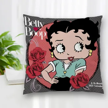 Custom Betty Boop Užvalkalas Su Užtrauktuku Miegamasis Home Office Dekoratyvinės Pagalvės, Sofos, Pagalvėlės Užvalkalas Pillowcover