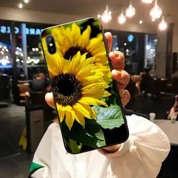 Daisy Saulėgrąžų Gėlių Vasarą Telefono dėklas skirtas iPhone 11 12 pro XS MAX 8 7 6 6S Plus X 5S SE 2020 XR