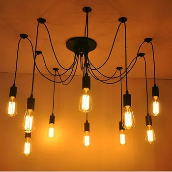 Derliaus Edison E27 Lemputės Šviesos Liustra Loft Antikvariniai Kolonėlė 