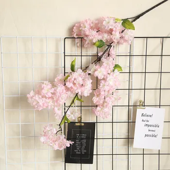 Dirbtinė Gėlė Vyšnių namų Puošybai Hydrangea už Vestuves Dekoro Netikrą Gėlės Sakura plantas artificiais FDH