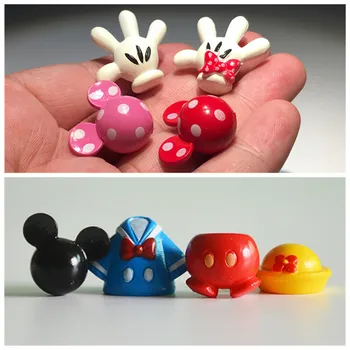 DISNEY 1piece 2cm labai mažas, mielas Mickey minnie mouse pav surinkimo žaislai, Papuošalai priemonės 