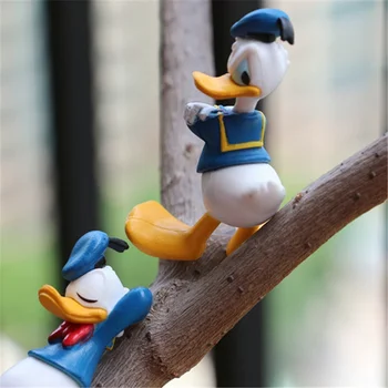 Disney 2vnt ančiukas Donaldas Veiksmų Skaičius, žaislai PASIDARYK pats apdailos medžiagos, kepimo pyragas apdaila papuošalai Micro kraštovaizdžio namų dekoro