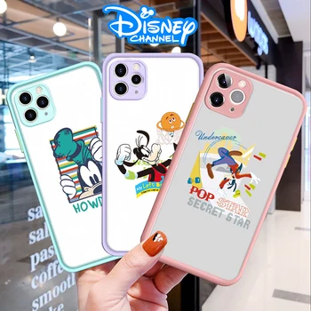 Disney linksmas ir juokingas goofy Telefono dėklas Skirtas Iphone 11 Pro Max 12 MINI XS Max 7 8 Plius XR Skaidrus Matinis galinis Dangtelis