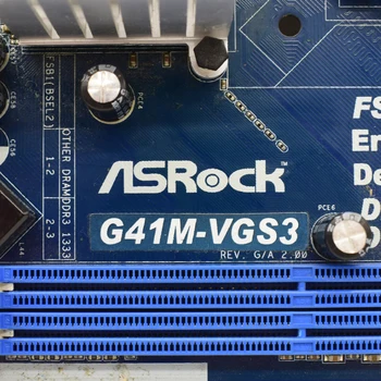 G41M-VGS3 Už ASRock LGA 775 intel G41 originalus kompiuterio plokštę DDR3 RAM Atmintį, SATA2.0 USB2.0 Darbalaukio Naudoti Pagrindinėje Plokštėje