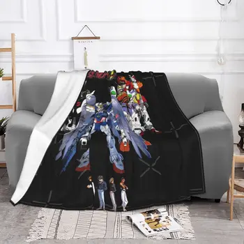 Gundam Wing Antklodė Lovatiesė Pledas Pledas Antklodės Mesti Sofa Medvilnės Padirbtų Kailių