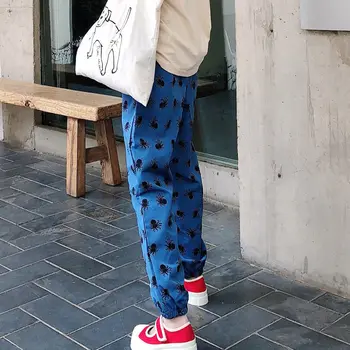 HOUZHOU Harajuku Jogger Moterų Sweatpants Baggy Streetwear Hipių Bėgimo Sporto Kelnės korėjos Stiliaus Spausdinti Prakaito Negabaritinių Kelnės