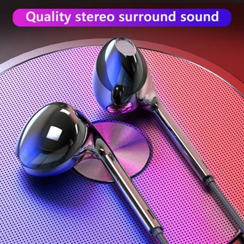 In-ear Bass Stereo Mobiliojo Laidines Ausines 3,5 mm Sportas Ausinių Išmaniesiems telefonams Laidas Ausinės Su integruotu Mikrofonu Ausinės