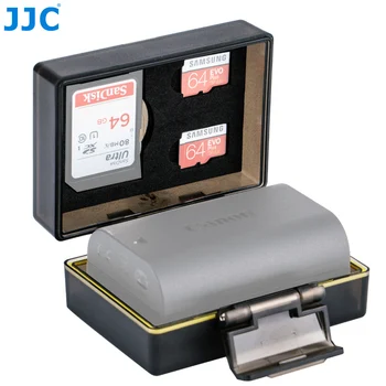 JJC Fotoaparato Bateriją Atveju su SD MSD laiko Tarpsnių Canon EOS RP M100 M200 77D 800D Sony A6100 A6000 A6300 A6400 A6500 A7II A7RII