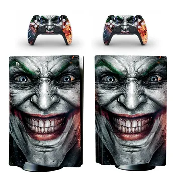 Joker PS5 Standartinis Diskas Odos Lipdukas, Decal Padengti 5 PlayStation Konsolės ir 2 Kontroleriai PS5 Disko Odos, Vinilo