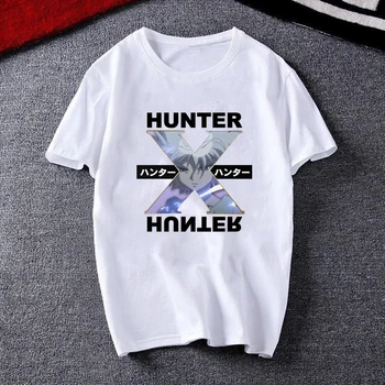 Juokingas Anime, Manga, T-marškinėliai, Drabužiai Vyrams, Moterų Atsitiktinis marškinėliai Topai Kawaii Hunter X Hunter T-shirt Killua Zoldyck Slim T-shirt