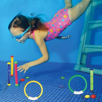 Juokingas Vasaros Plaukimo Baseinas, Nardymas Žaidimas Žaislai Ryklys Raketų Mesti Žaislas Vaikams Pasinerti Delfinų Priedai Žaislas